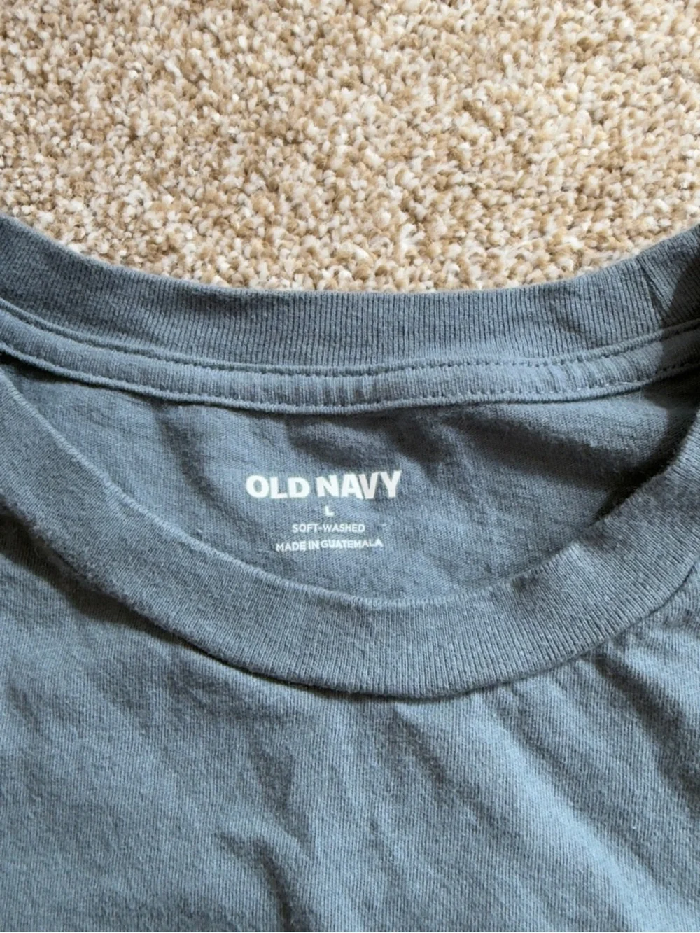 4/$20 Old Navy Emerald Bay Mountain Graphic Tee Blue Large Coastal Hiking